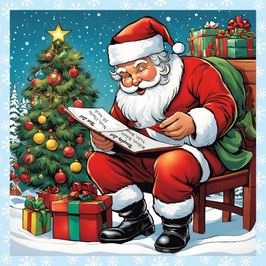 Santa Naughty Nice List Namen toevoegen Kerstmis Legpuzzel