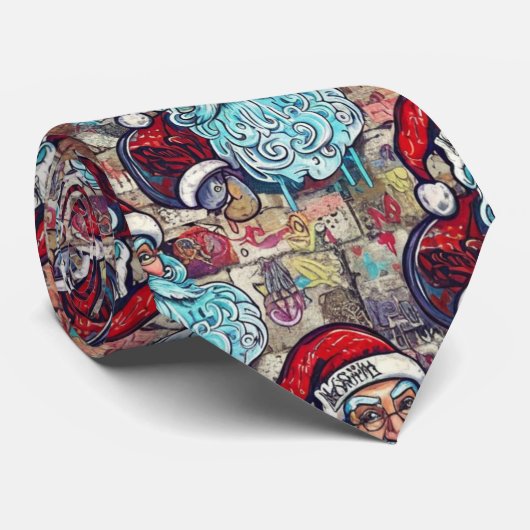 Santa Neck Tie Stropdas (Opgerold)