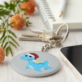 Santa Nessie Sleutelhanger (Zijkant)