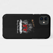 Santa Newfoundland Couple Merry Kersthond Gift Case-Mate iPhone Case (Achterkant (horizontaal))