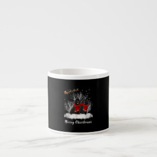 Santa Newfoundland Couple Merry Kersthond Gift Espresso Kop