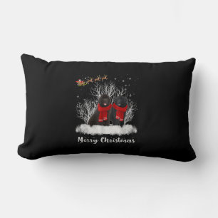 Santa Newfoundland Couple Merry Kersthond Gift Kussen