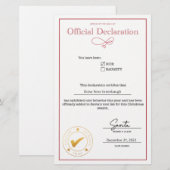 Santa Nice Lijst Verklaring bewerkbaar (Voorkant / Achterkant)