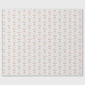 Santa Nice met Check Mark Wrapping Paper Cadeaupapier (Vlak)