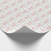 Santa Nice met Check Mark Wrapping Paper Cadeaupapier (Hoek)