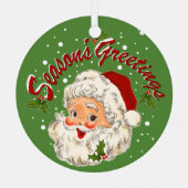 Santa No. 1 Metalen Ornament (Achterkant)