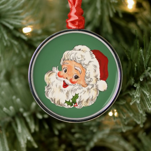 Santa No. 1 Metalen Ornament (Boom)