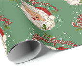 Santa No. 1 Season's Greetings Cadeaupapier (Rol Hoek)