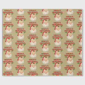 Santa No 2 Happy Holidays Cadeaupapier (Vlak)