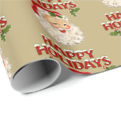 Santa No 2 Happy Holidays Cadeaupapier (Rol Hoek)