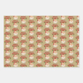 Santa No 2 Happy Holidays Inpakpapier Vel (Voorkant)