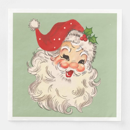 Santa No. 3 Paper Dinner Napkins Servet (Voorkant)
