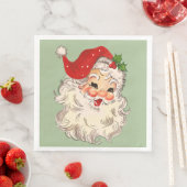 Santa No. 3 Paper Dinner Napkins Servet (Insitu)