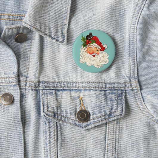 Santa No. 5 Button (In situ)