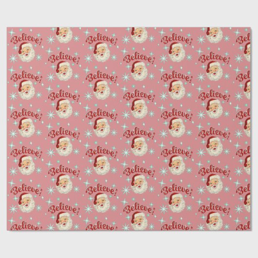 Santa No, 6 Believe Cadeaupapier (Vlak)