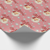 Santa No, 6 Believe Cadeaupapier (Hoek)