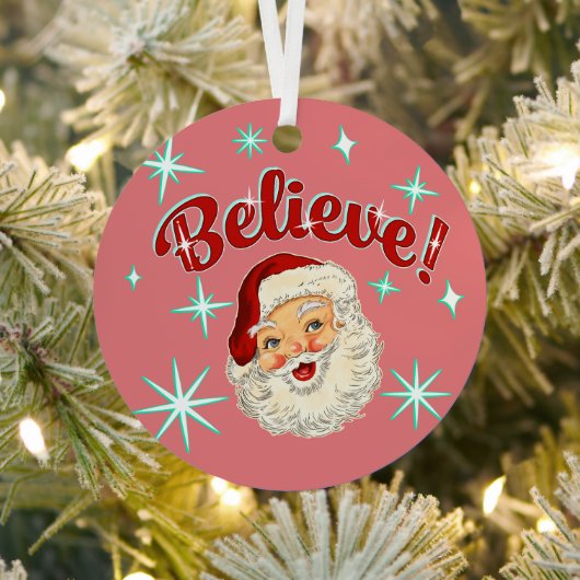 Santa No. 6 Metalen Ornament (Insitu)