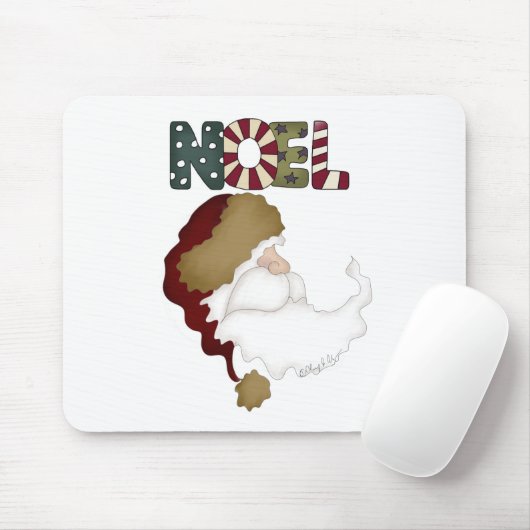 Santa Noel Vakantie T-shirts en Geschenken Muismat (Met muis)