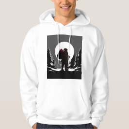 Santa Noir – Zwarte en Witte Kerstman met Rode Glo Hoodie