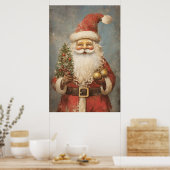 Santa Noodlijdend Poster (Keuken)