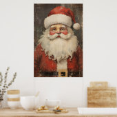  Santa Noodlijdend Poster (Keuken)