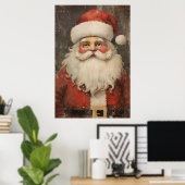  Santa Noodlijdend Poster (Thuiskantoor)