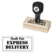Santa Noordpool Express Levering Rubberstempel (Gestempeld)