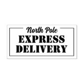 Santa Noordpool Express Levering Rubberstempel (Afrduk)