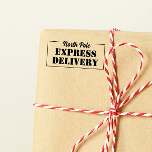 Santa Noordpool Express Levering Rubberstempel