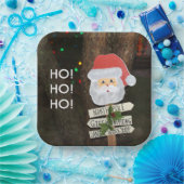 Santa Noordpool Ho Ho Ho Papieren Bordje (Feest)
