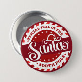 Santa Noordpool Ronde Button 7,6 Cm (Voorkant /achterkant)