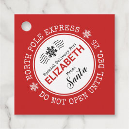 Santa Noordpool Speciale levering Kerstmis Bedankjes Labels