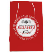 Santa Noordpool Speciale levering Kerstmis Medium Cadeauzakje (Voorkant)