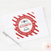 Santa North Pole Express Kerst sticker (Envelop)