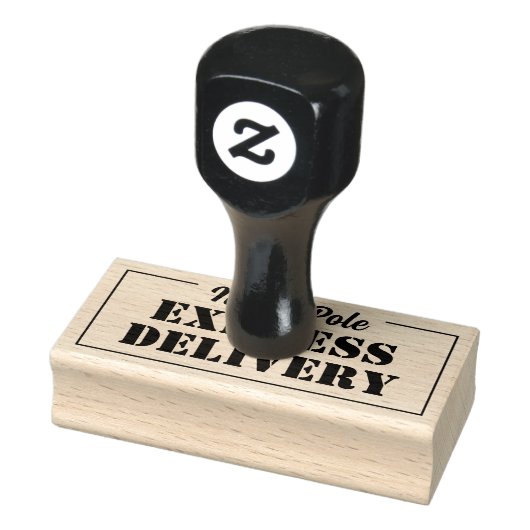 Santa North Pole Express-levering Rubberstempel (Stempel)