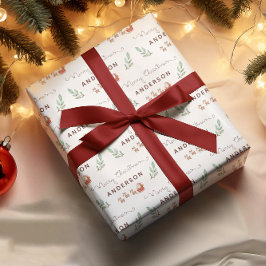 Santa North Pole-papierbladen voor het oppakken va Inpakpapier Vel