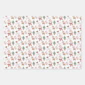 Santa North Pole-papierbladen voor het oppakken va Inpakpapier Vel (Voorkant 2)