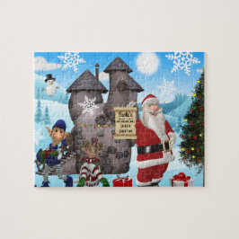 Santa North Pole Persoonlijk met de naam van het k Legpuzzel