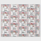 Santa North Pole Special Delivery Personalized Kin Cadeaupapier (Vlak)