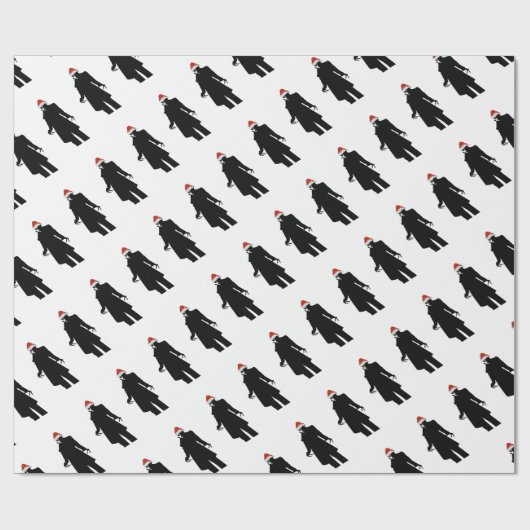 santa nosferatu cadeaupapier (Vlak)