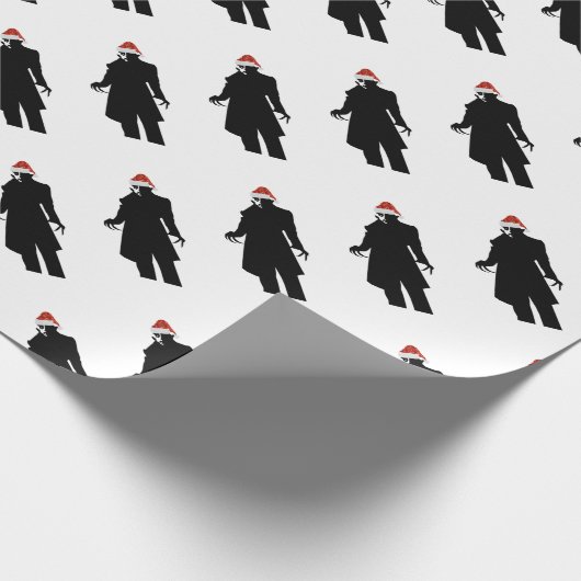 santa nosferatu cadeaupapier (Hoek)