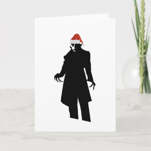 santa nosferatu feestdagen kaart