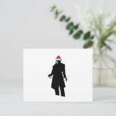 santa nosferatu feestdagenkaart (Staand voorkant)