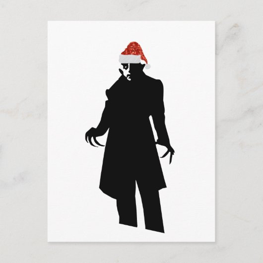 santa nosferatu feestdagenkaart (Voorkant)