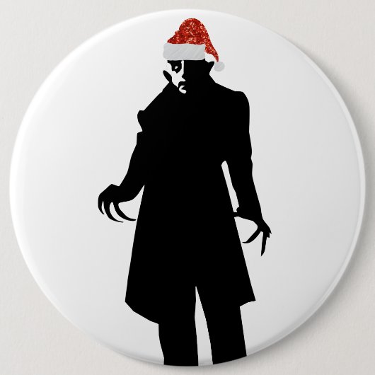 santa nosferatu ronde button 6,0 cm (Voorkant)
