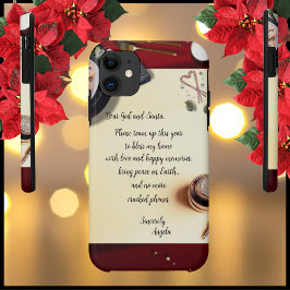 Santa Note Peace & Funny Geen gebarsten telefoons  Case-Mate iPhone Case