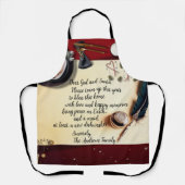 Santa Note Peace Funny Request Quill Pen Medium Schort (Voorkant)