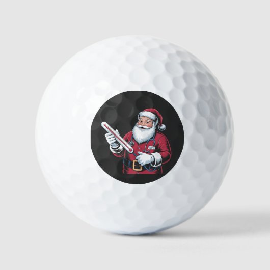 Santa Nurse Xmas Nursing Healthcare Worker Golfballen (Voorkant)