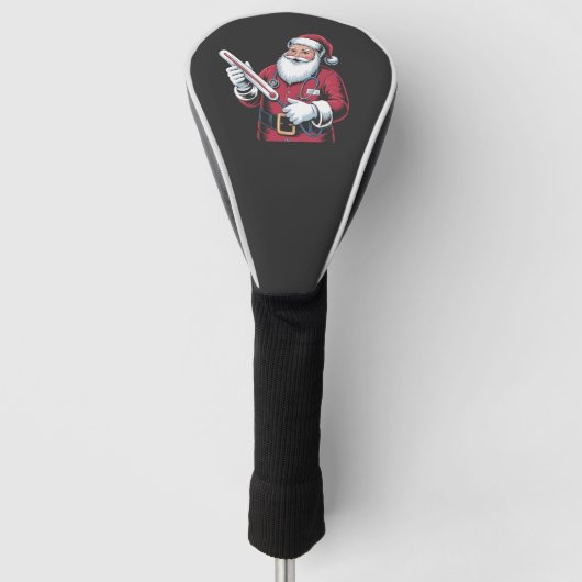 Santa Nurse Xmas Nursing Healthcare Worker   Golfheadcover (Voorkant)