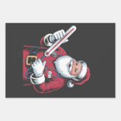 Santa Nurse Xmas Nursing Healthcare Worker   Inpakpapier Vel (Voorkant)